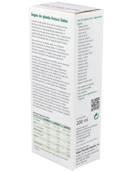 Jugo De Rabano Negro 200Ml. Schoenenberger de Salus