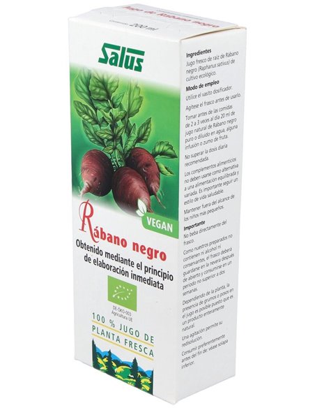 Jugo De Rabano Negro 200Ml. Schoenenberger de Salus