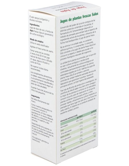 Jugo De Apio 200Ml. Schoenenberger de Salus