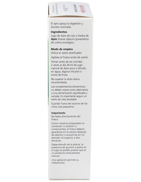 Jugo De Apio 200Ml. Schoenenberger de Salus