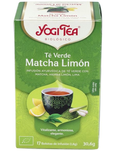 Yogi Tea Té Verde Matcha Limón 17 X 1,8 G de Yogi Tea