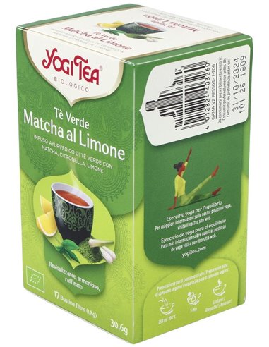 Yogi Tea Te Verde Matcha Limon 17Infusiones de Yogi Tea