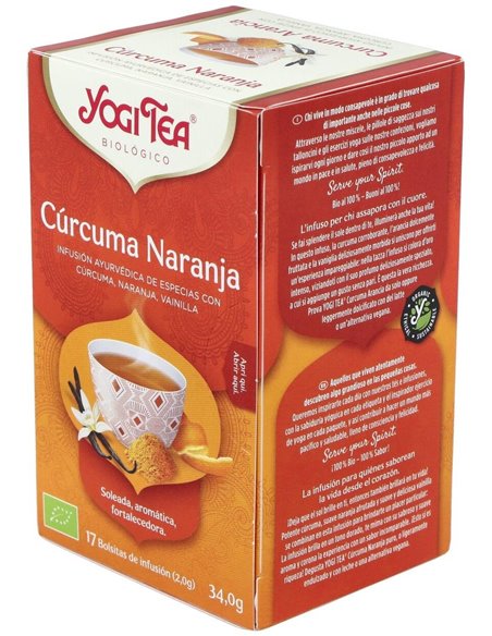 Yogi Tea Cúrcuma Naranja 17 X 2 G de Yogi Tea