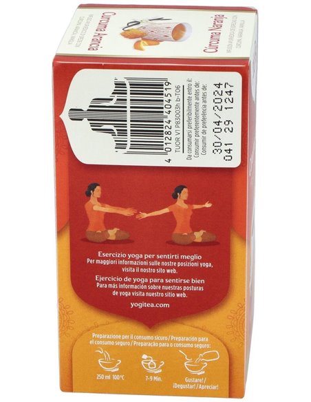 Yogi Tea Cúrcuma Naranja 17 X 2 G de Yogi Tea