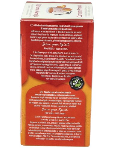 Yogi Tea Cúrcuma Naranja 17 X 2 G de Yogi Tea