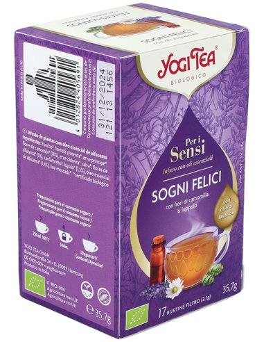 Yogi Tea Para Los Sentidos Felices Sueños 17 X 1,8 G de Yogi Tea