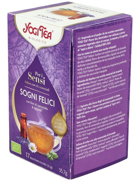 Yogi Tea Para Los Sentidos Felices Sueños 17 X 1,8 G de Yogi Tea
