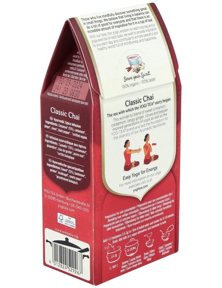 Yogi Tea Classic Chai 90 G de Yogi Tea