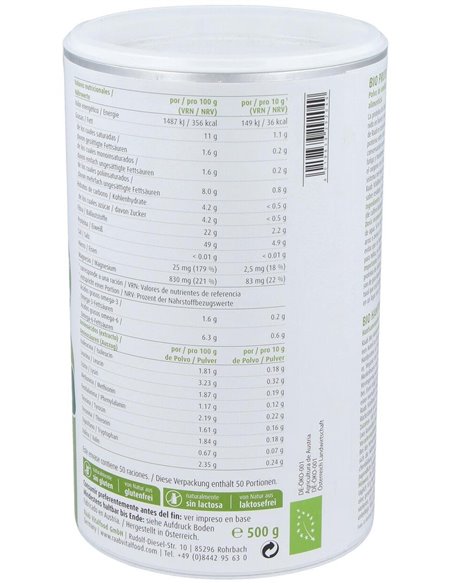 Proteina De Cañamo Natural 500Gr. Bio Sg Vegan de Raab Vitalfood