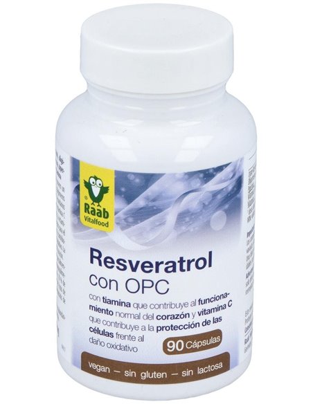Resveratrol Con Opc 90Cap. Sg Vegan de Raab Vitalfood