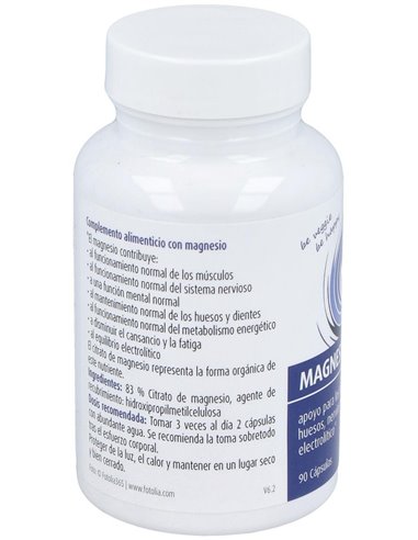 Magnesio citrato, 90 cápsulas de Raab Vitalfood
