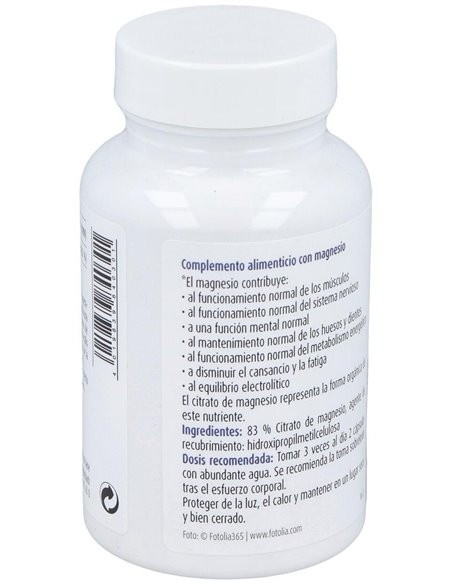 Magnesio citrato, 90 cápsulas de Raab Vitalfood