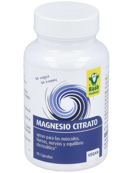 Magnesio citrato, 90 cápsulas de Raab Vitalfood