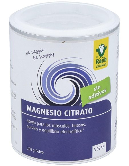 Magnesio citrato polvo, 200g de Raab Vitalfood