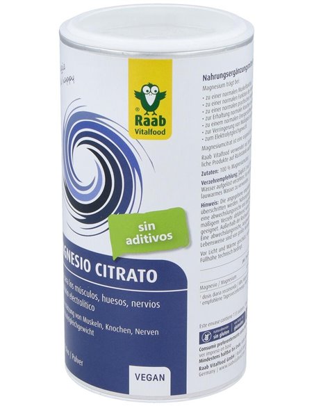 Citrato De Magnesio Polvo 340Gr. Sg Vegan de Raab Vitalfood