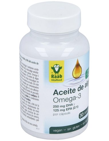 Aceite De Alga Omega 3 1183Mg 30Cap. Sg Vegan de Raab Vitalfood