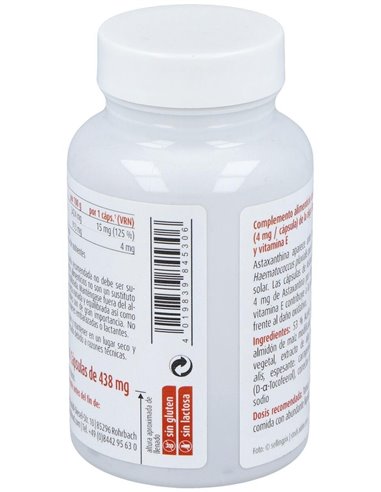 Alga Astaxantina 60Cap. Sg Vegan de Raab Vitalfood