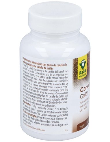 Canela 90Cap. Bio Sg Vegan de Raab Vitalfood