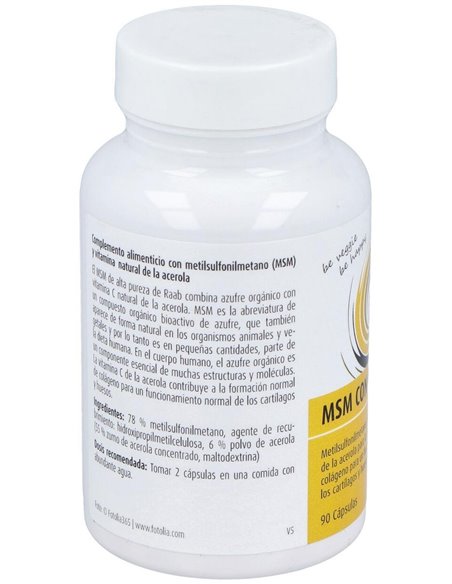 Msm Con Vitamina C 90Cap. Sg Vegan de Raab Vitalfood
