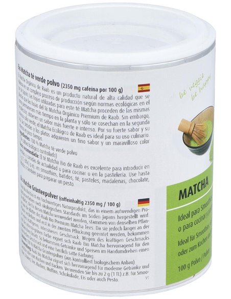 Matcha Te Verde Basic Polvo 100Gr. Bio Sg Vegan de Raab Vitalfood