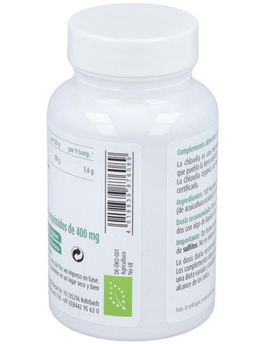 Chlorella bio 400mg, 200 comprimidos de Raab Vitalfood