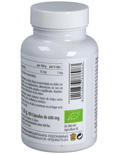Germen de trigo con espermidina  600mg, bote 100ud de Raab Vitalfood
