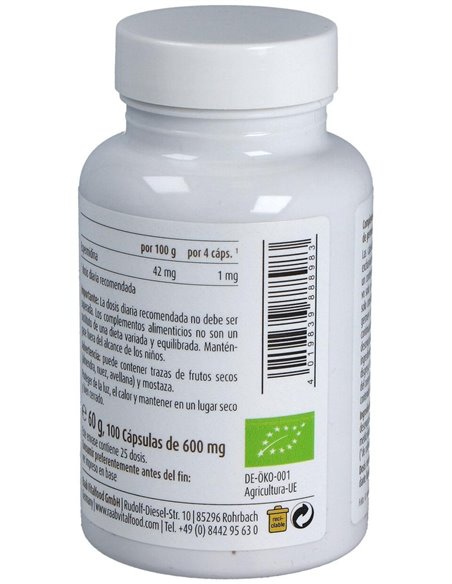 Espermidina Germen De Trigo 600Mg 100Cap Bio Vegan de Raab Vitalfood