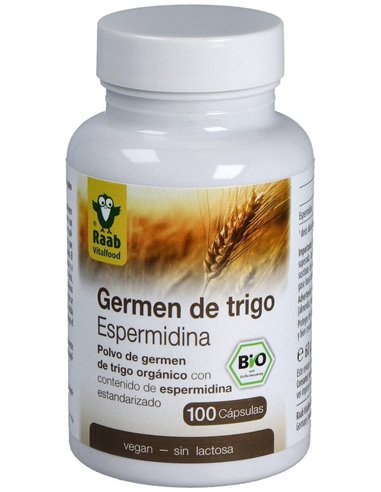 Germen de trigo con espermidina  600mg, bote 100ud de Raab Vitalfood