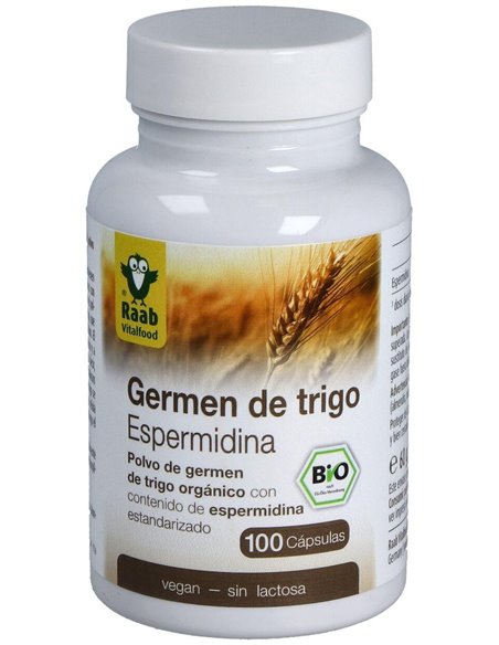 Espermidina Germen De Trigo 600Mg 100Cap Bio Vegan de Raab Vitalfood