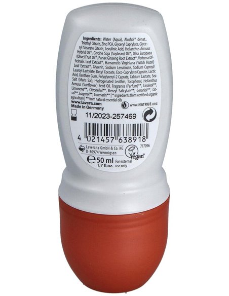 Strong & Natural Desodorante 48H Roll-On 50Ml. de Lavera