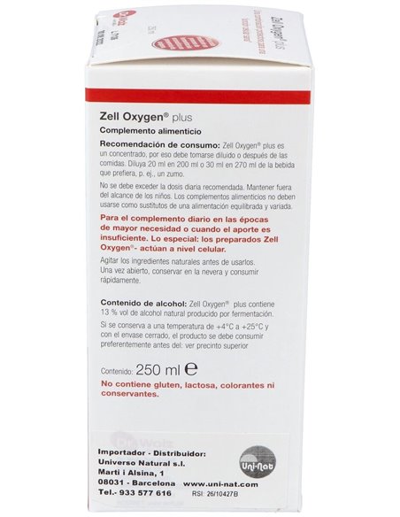 Zell Oxygen Plus 250Ml. de Dr. Wolz