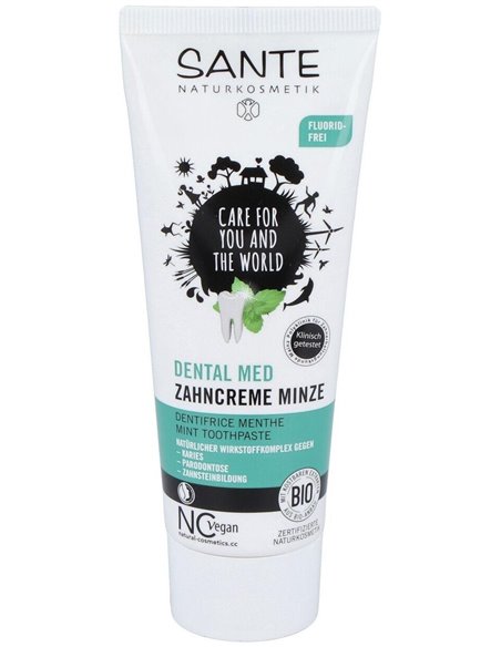 Dentifrico Menta Sin Fluor 75Ml. de Sante Naturkosmetik