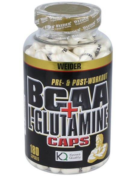 Weider Bcaa + L-Glutamina 180Cap. de Weider