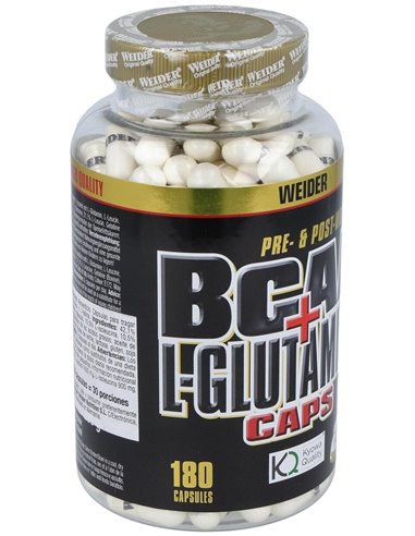 Weider Bcaa + L-Glutamina 180Cap. de Weider