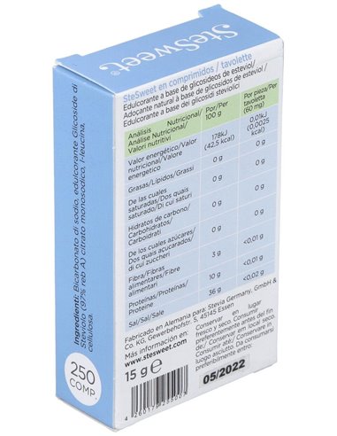Stevia 250Tabletas de Stevia