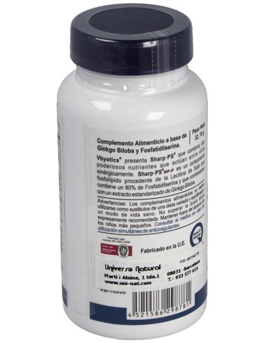 Sharp Ps - Ginkgo (Fosfatidilserina) 60Cap. de Vbyotics