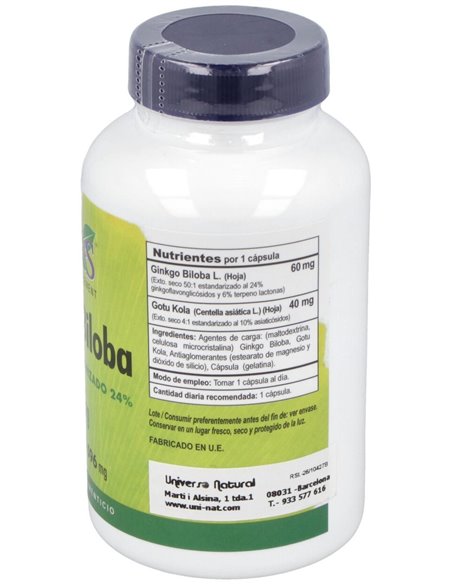 Ginkgo Biloba 60Mg. 120Cap. de Vbyotics