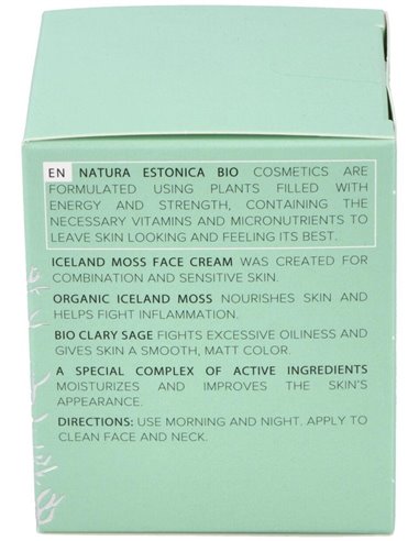 Crema Facial Musgo De Islandia 50Ml. Bio de Natura Estonica