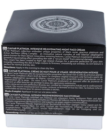 Caviar Platinum Crema De Noche Rejuvenecedora 50Ml de Natura Siberica