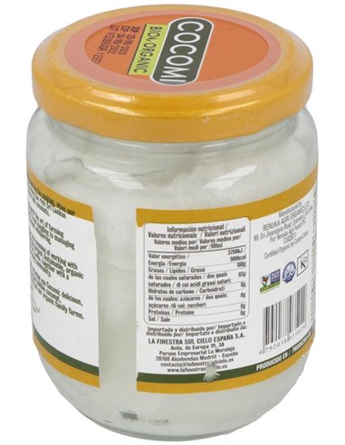 Aceite De Coco  Virgen 225Ml Bio de Cocomi