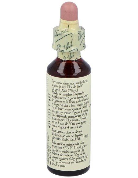 Flores Bach Impatiens Impaciencia 20Ml. de Flores Bach Original