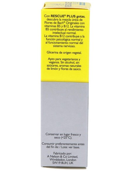Rescue Plus Gotas Vitaminas 20Ml. Flores Bach de Flores Bach Original