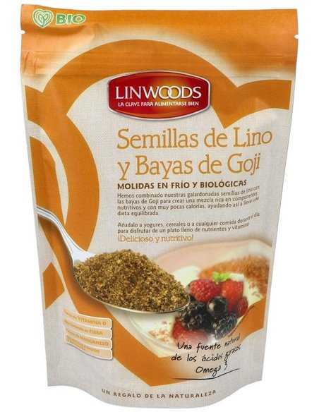 Semillas de Lino y Bayas de Goji Molidas Bio de Linwoods