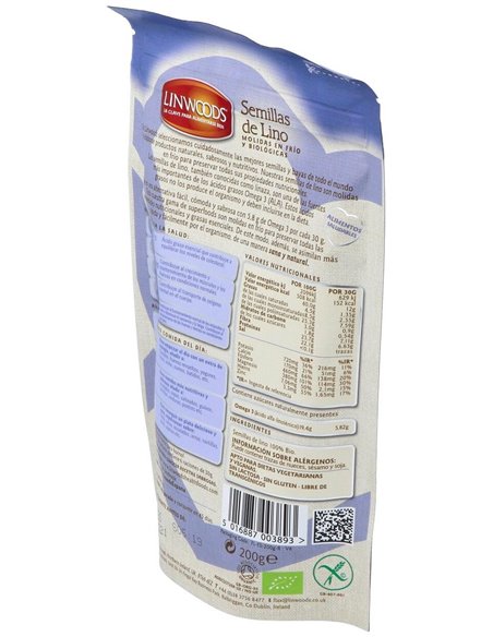Semillas de Lino Molido Bio 200 g de Linwoods