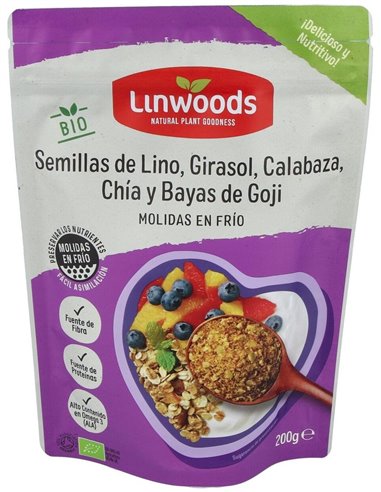 Semillas Lino Calabaza Girasol Chia Goji 200G de Linwoods