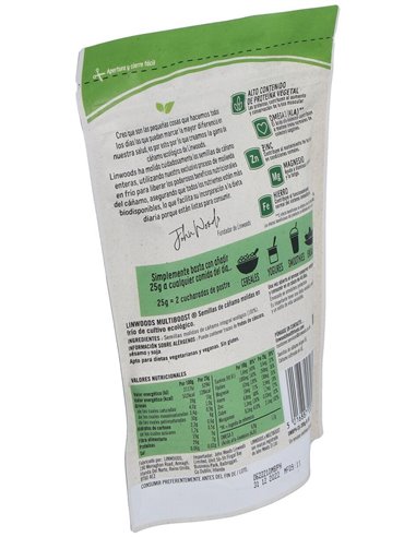 Semillas De Cañamo Molidas 200Gr. Bio de Linwoods