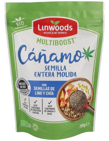 Semillas Molidas de Cáñamo, Lino y Chía Bio de Linwoods