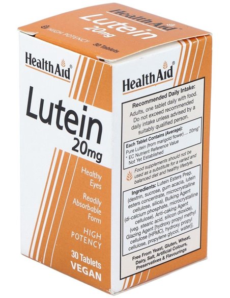 Luteína 20 Mg 30 Comp de Health Aid
