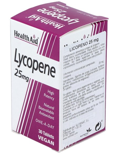 Licopeno 25Mg. 30Comp. Health Aid de Health Aid