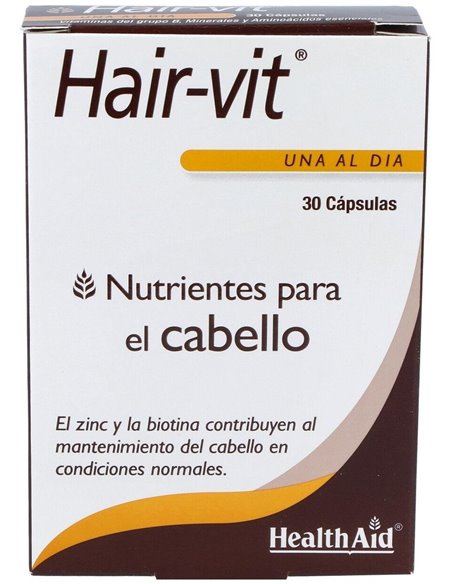 Hair-Vit® 30 Cáps de Health Aid